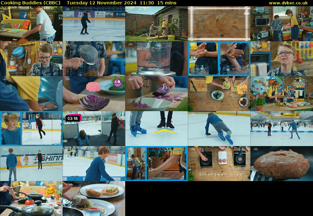Cooking Buddies (CBBC) Tuesday 12 November 2024 11:30 - 11:45