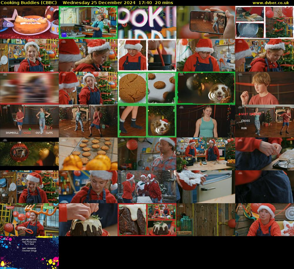 Cooking Buddies (CBBC) Wednesday 25 December 2024 17:40 - 18:00