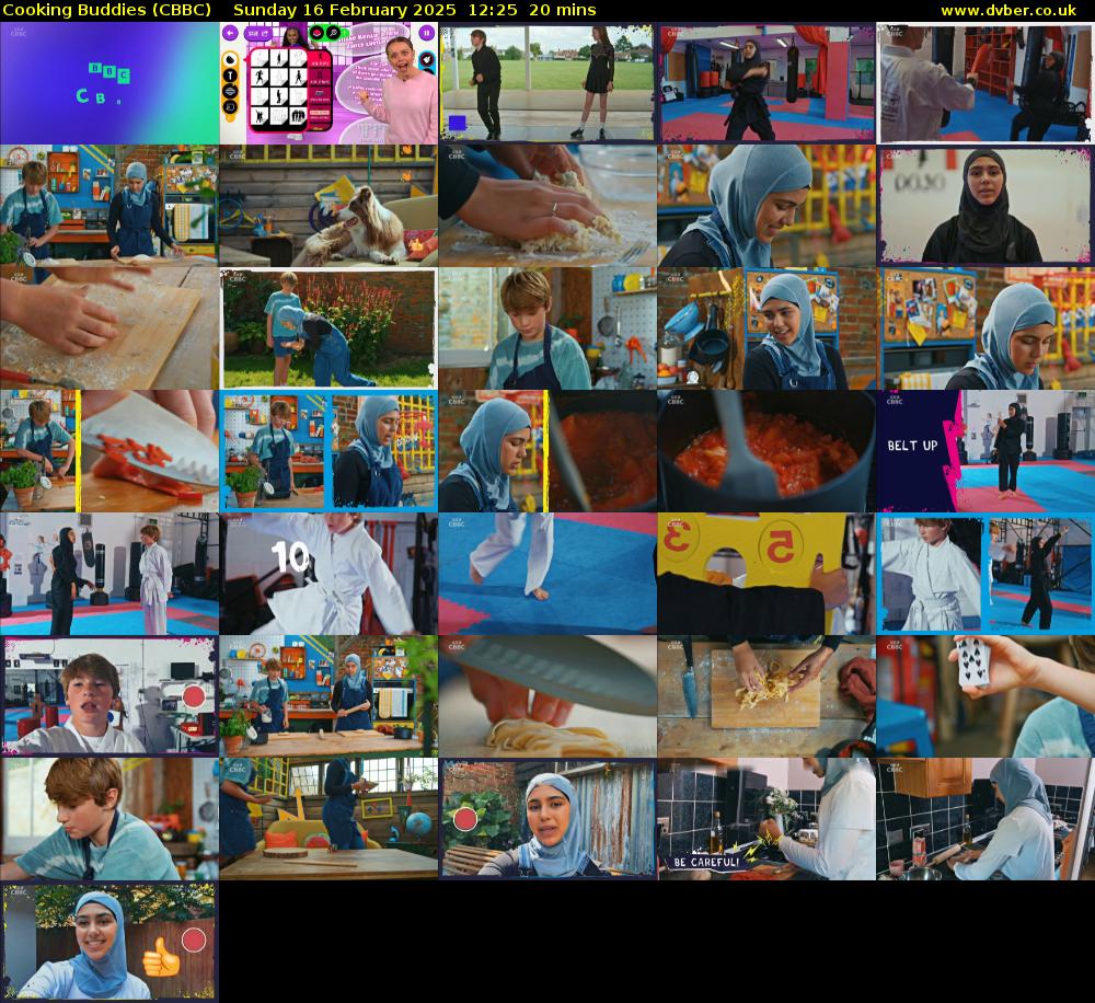 Cooking Buddies (CBBC) Sunday 16 February 2025 12:25 - 12:45