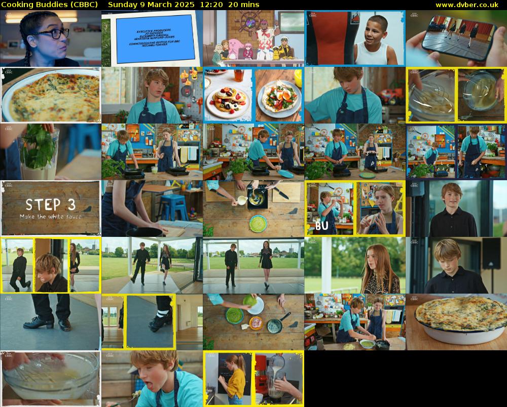 Cooking Buddies (CBBC) Sunday 9 March 2025 12:20 - 12:40