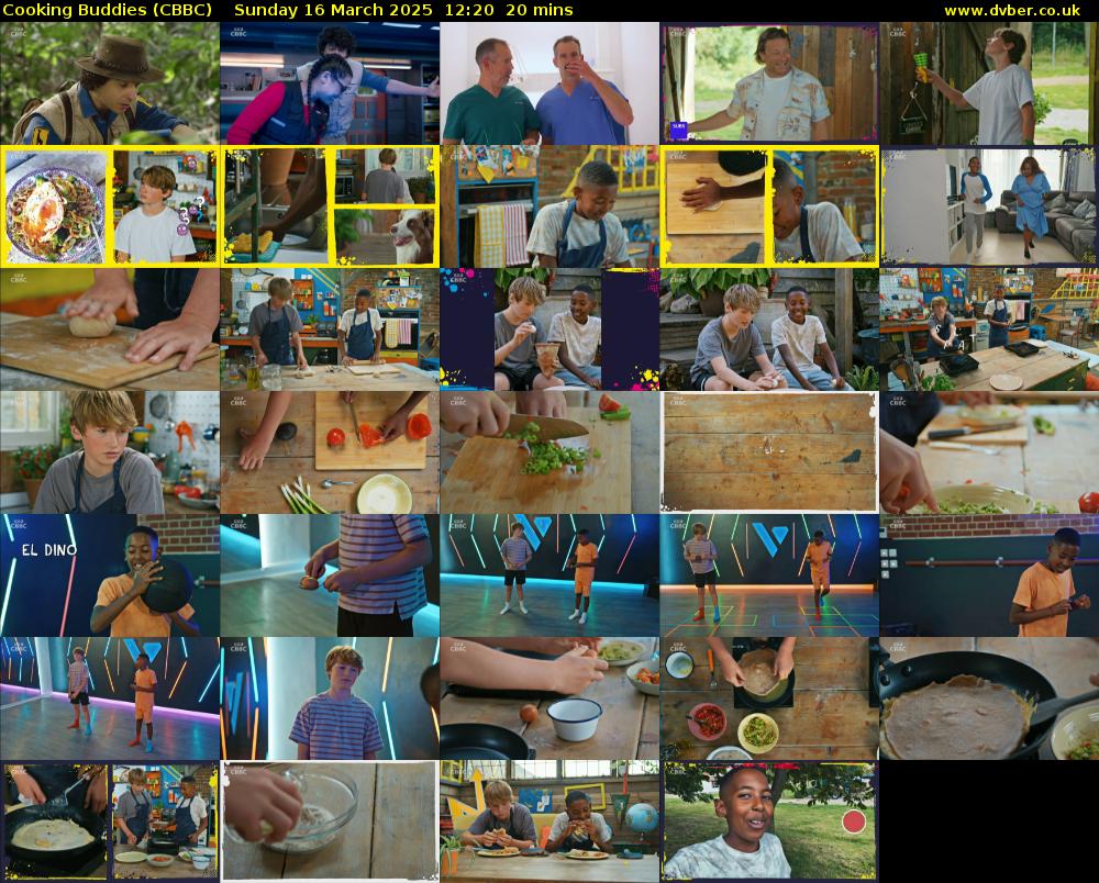 Cooking Buddies (CBBC) Sunday 16 March 2025 12:20 - 12:40