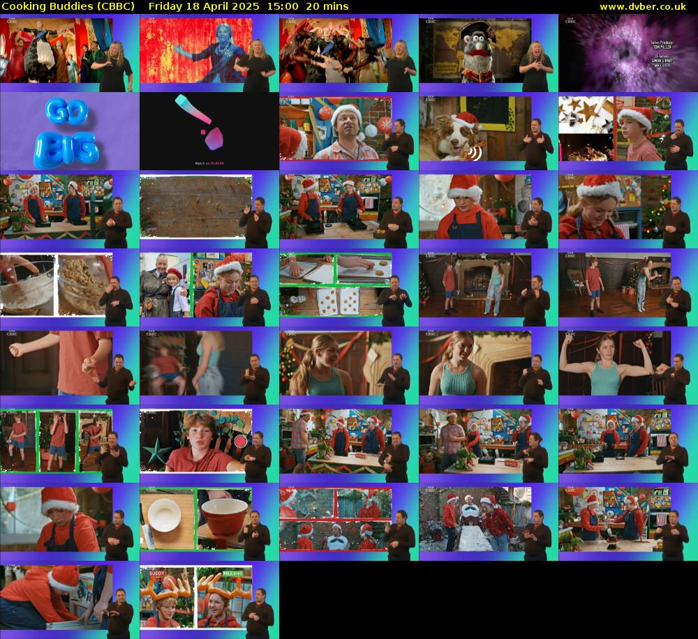 Cooking Buddies (CBBC) Friday 18 April 2025 15:00 - 15:20