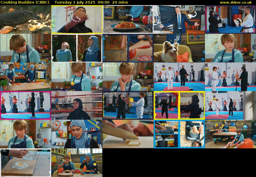 Cooking Buddies (CBBC) Tuesday 1 July 2025 09:00 - 09:20