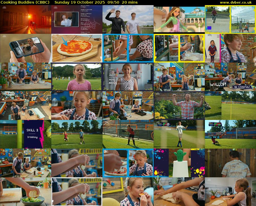 Cooking Buddies (CBBC) Sunday 19 October 2025 09:50 - 10:10