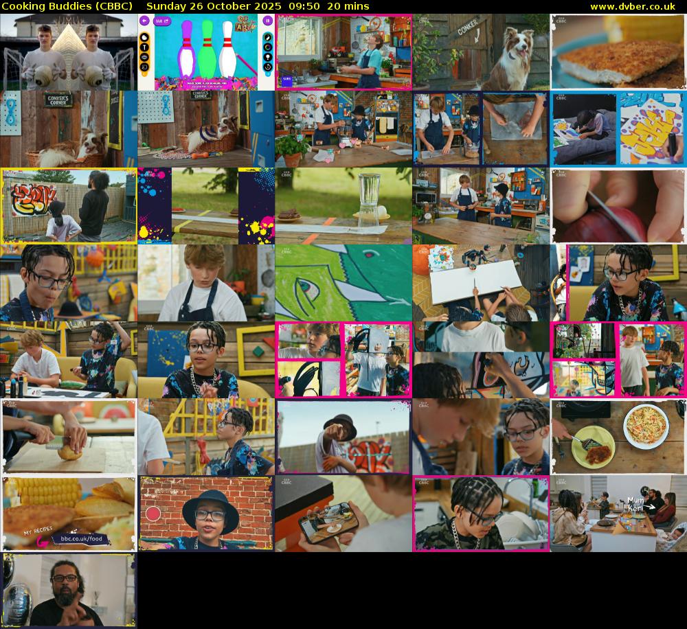 Cooking Buddies (CBBC) Sunday 26 October 2025 09:50 - 10:10