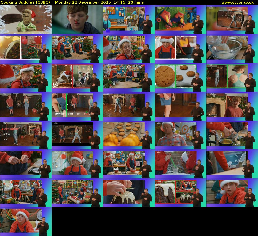 Cooking Buddies (CBBC) Monday 22 December 2025 14:15 - 14:35