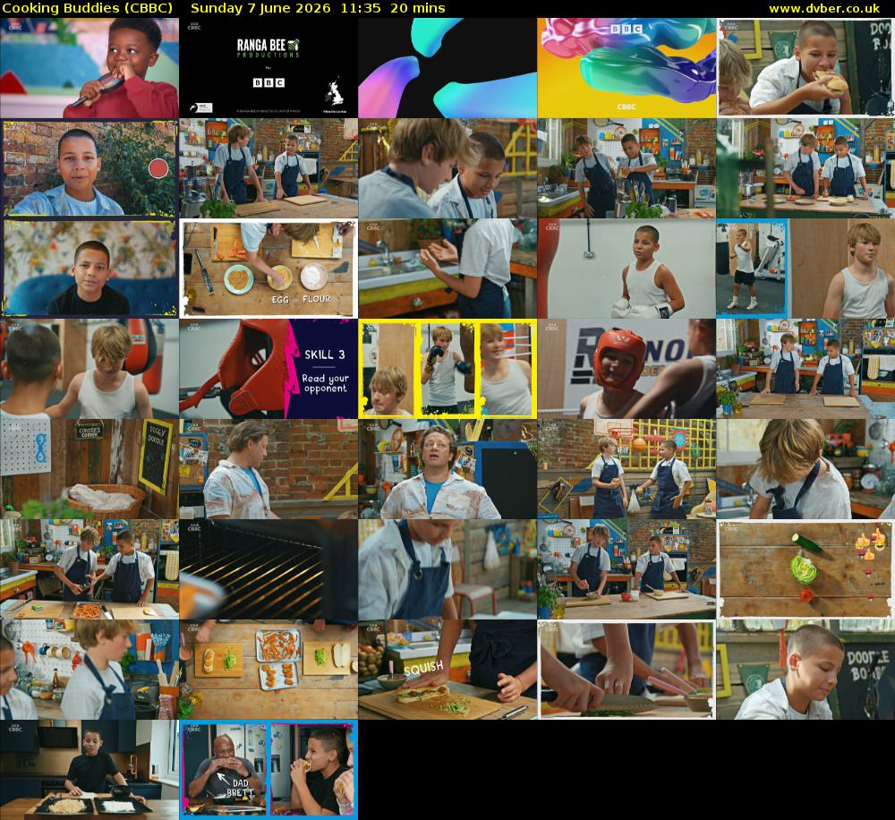 Cooking Buddies (CBBC) Sunday 7 June 2026 11:35 - 11:55