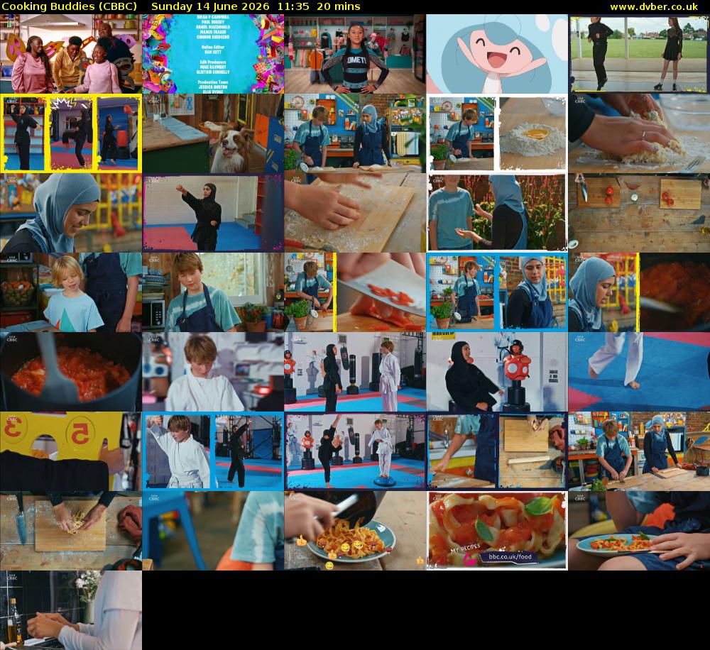 Cooking Buddies (CBBC) Sunday 14 June 2026 11:35 - 11:55