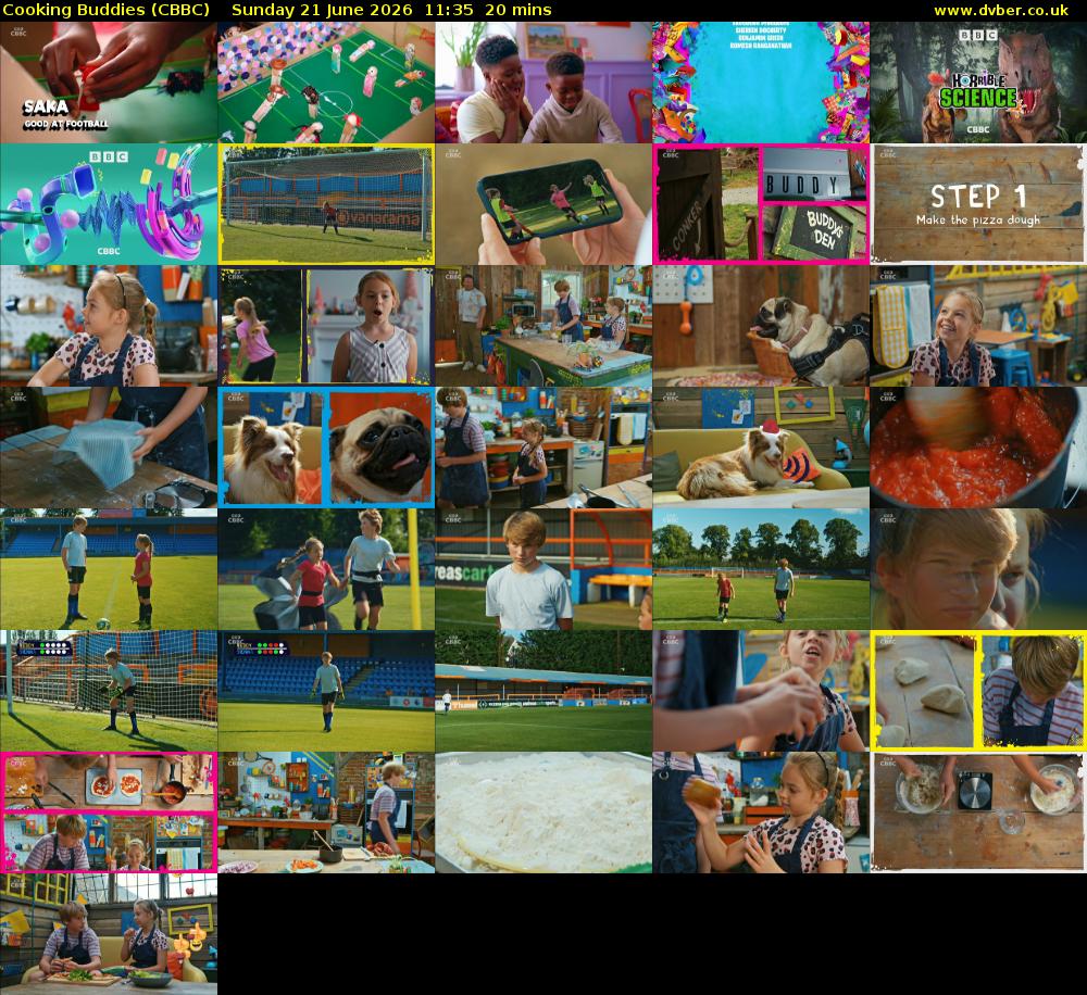 Cooking Buddies (CBBC) Sunday 21 June 2026 11:35 - 11:55
