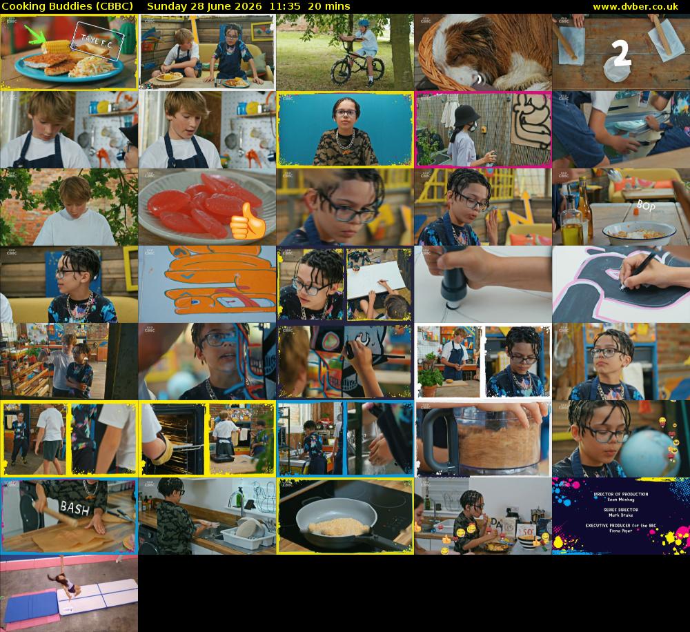 Cooking Buddies (CBBC) Sunday 28 June 2026 11:35 - 11:55