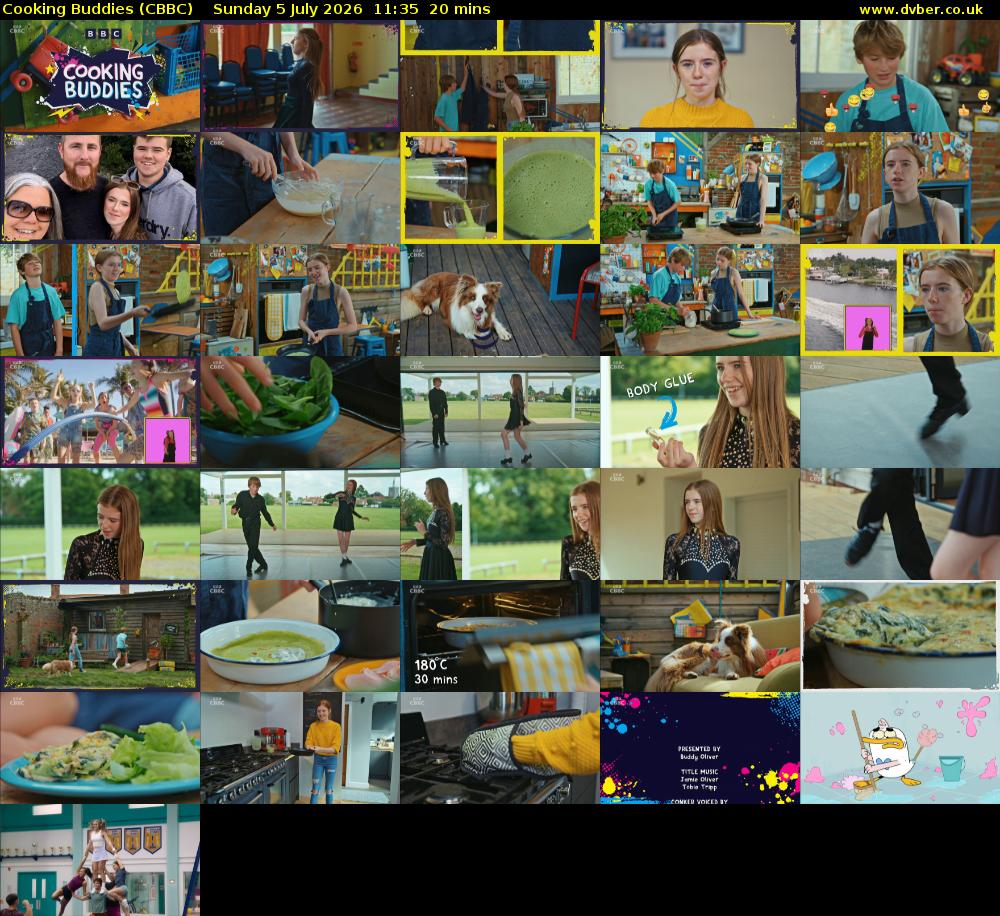 Cooking Buddies (CBBC) Sunday 5 July 2026 11:35 - 11:55