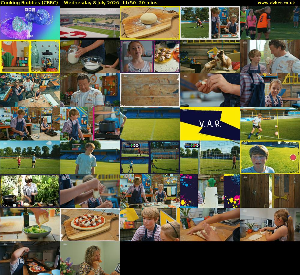 Cooking Buddies (CBBC) Wednesday 8 July 2026 11:50 - 12:10