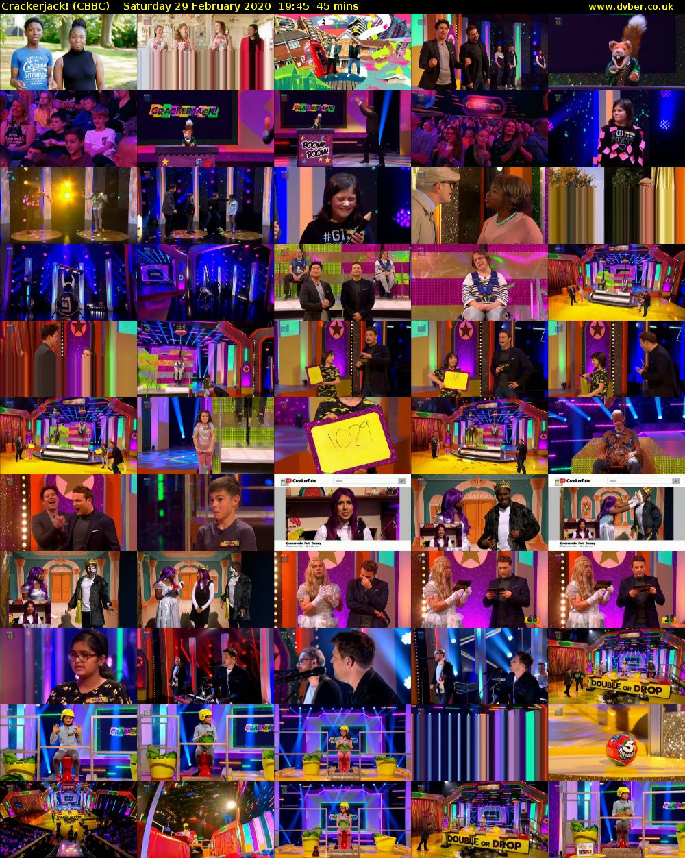 Crackerjack! (CBBC) Saturday 29 February 2020 19:45 - 20:30