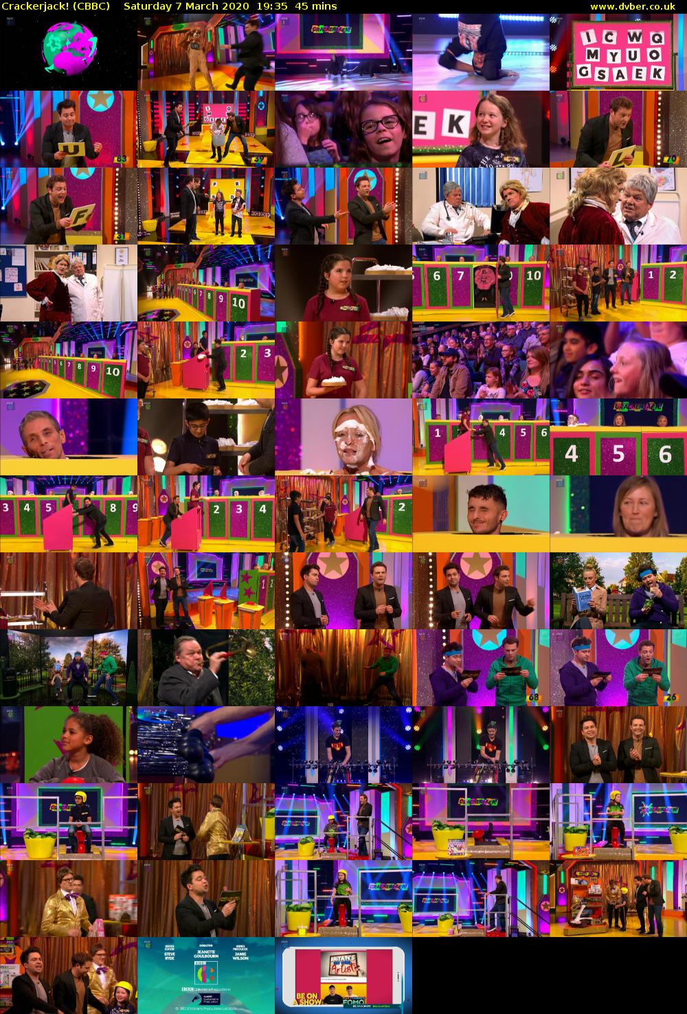 Crackerjack! (CBBC) Saturday 7 March 2020 19:35 - 20:20