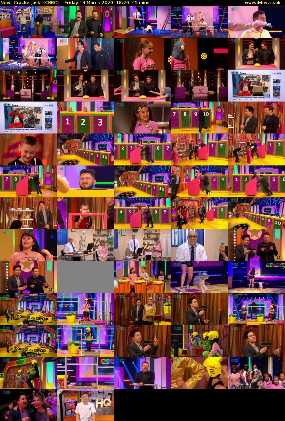 Crackerjack! (CBBC) Friday 13 March 2020 18:20 - 19:05