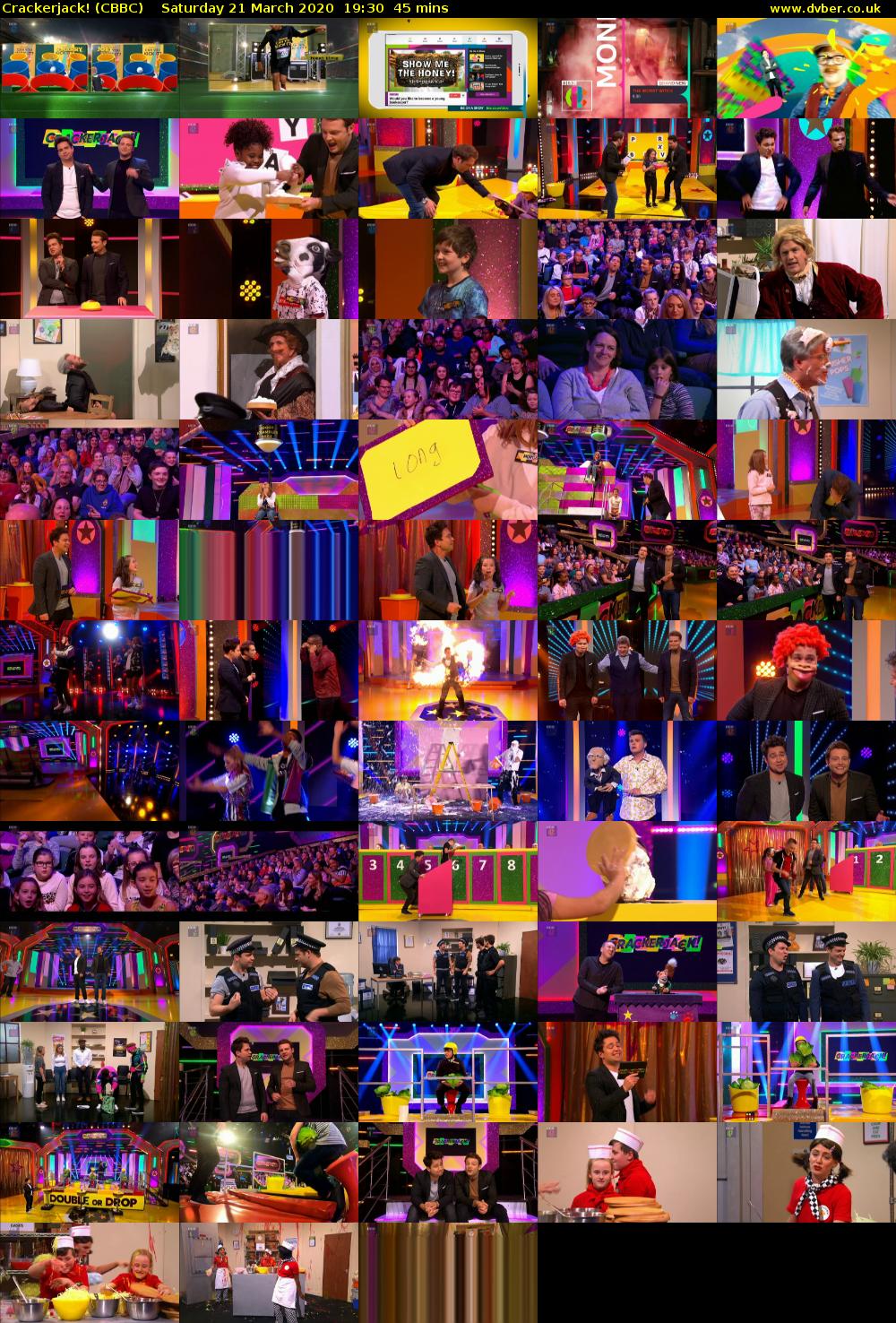 Crackerjack! (CBBC) Saturday 21 March 2020 19:30 - 20:15