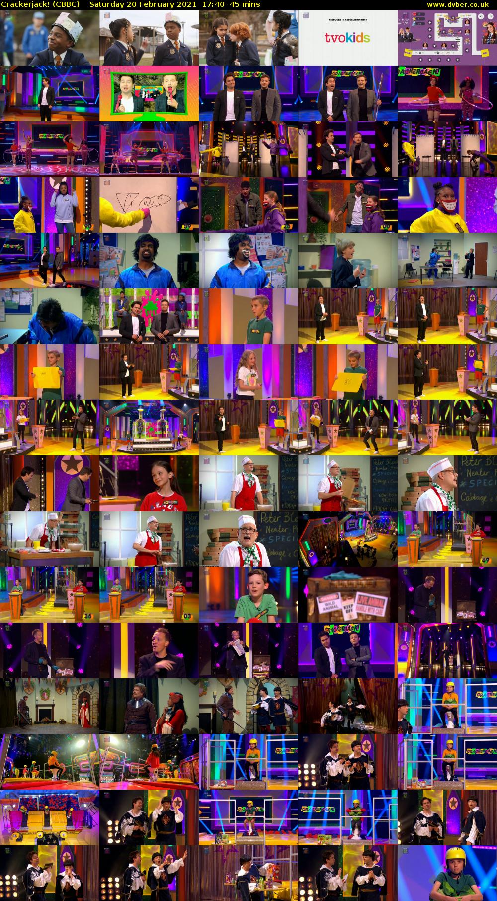 Crackerjack! (CBBC) Saturday 20 February 2021 17:40 - 18:25