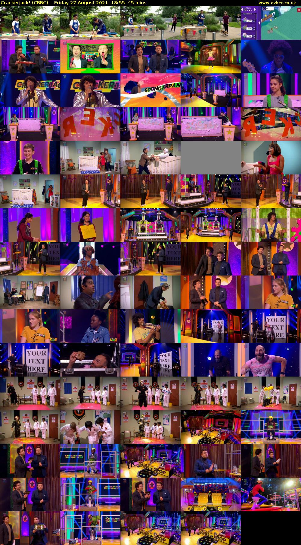 Crackerjack! (CBBC) Friday 27 August 2021 18:55 - 19:40
