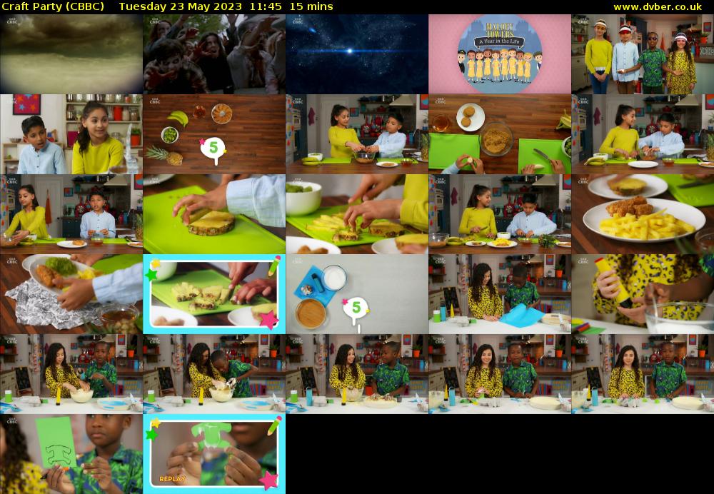 Craft Party (CBBC) Tuesday 23 May 2023 11:45 - 12:00