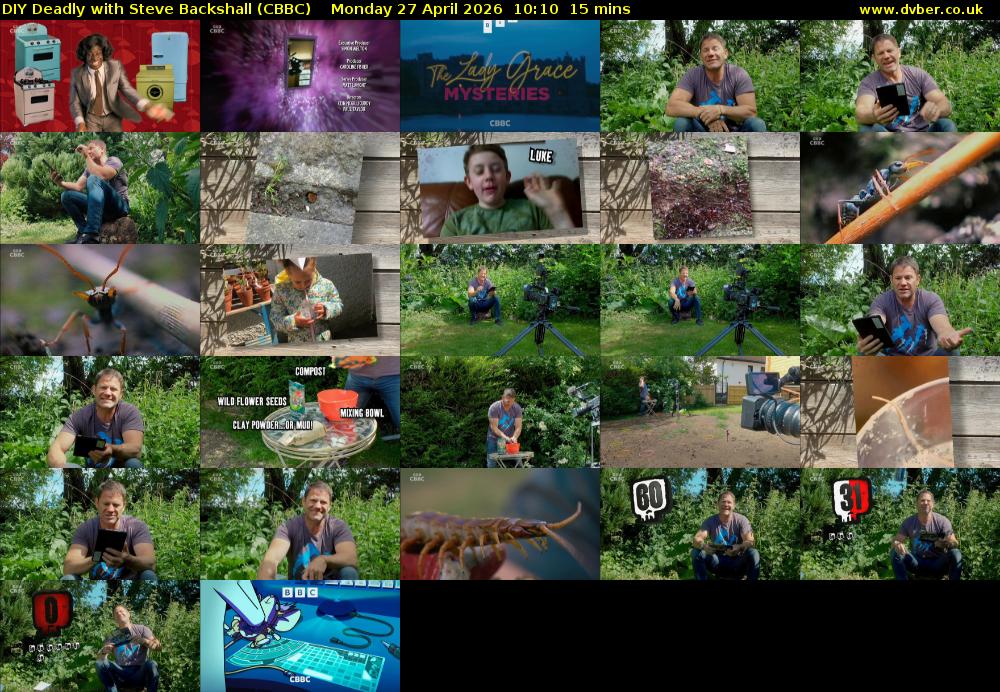 DIY Deadly with Steve Backshall (CBBC) Monday 27 April 2026 10:10 - 10:25