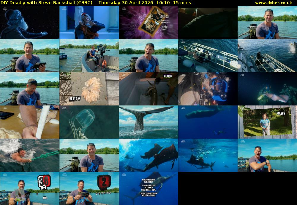 DIY Deadly with Steve Backshall (CBBC) Thursday 30 April 2026 10:10 - 10:25