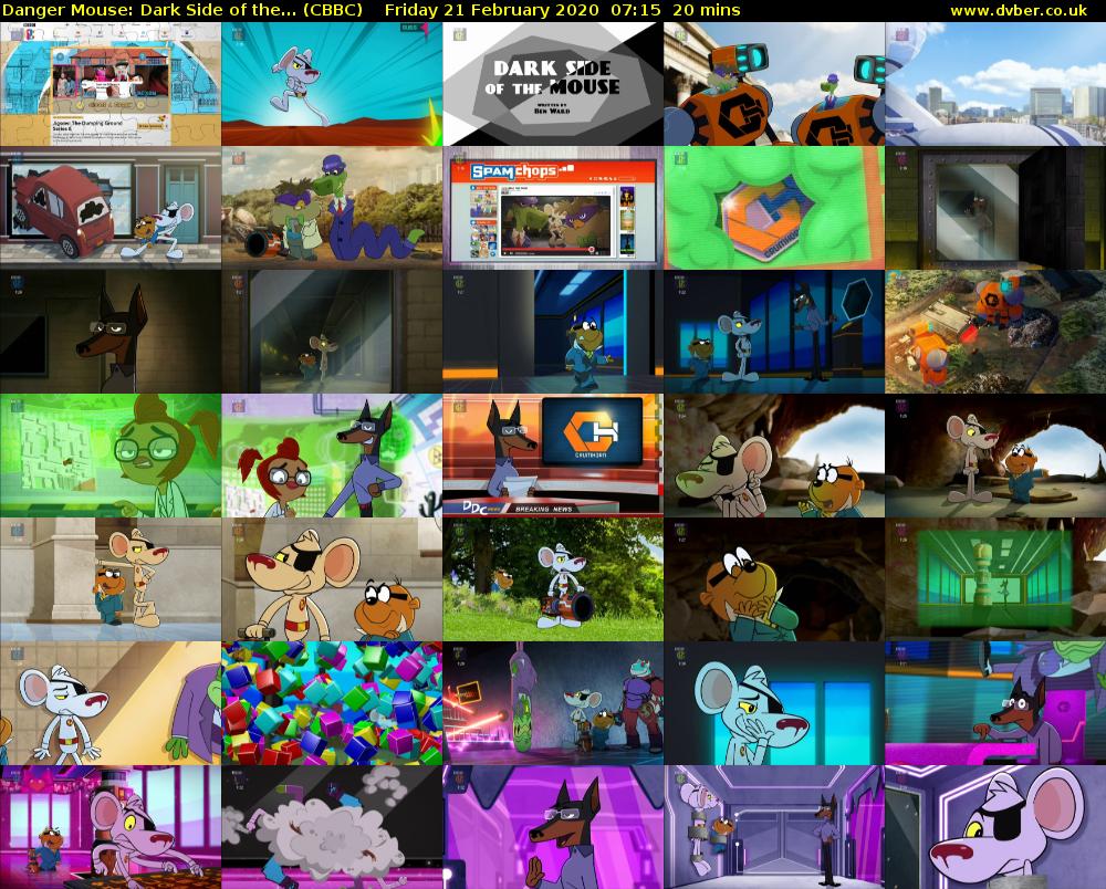 Danger Mouse: Dark Side of the... (CBBC) Friday 21 February 2020 07:15 - 07:35