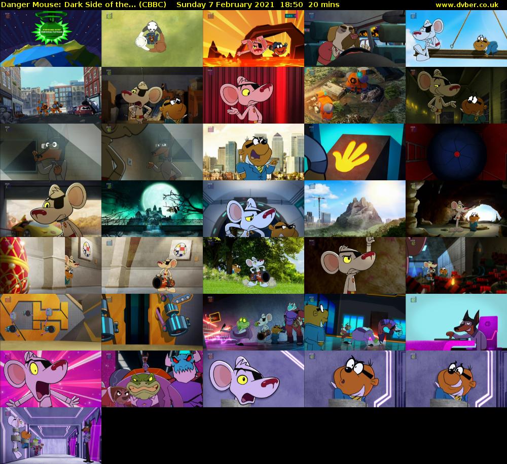 Danger Mouse: Dark Side of the... (CBBC) Sunday 7 February 2021 18:50 - 19:10