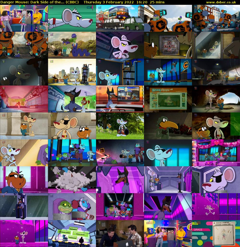 Danger Mouse: Dark Side of the... (CBBC) Thursday 3 February 2022 16:20 - 16:45