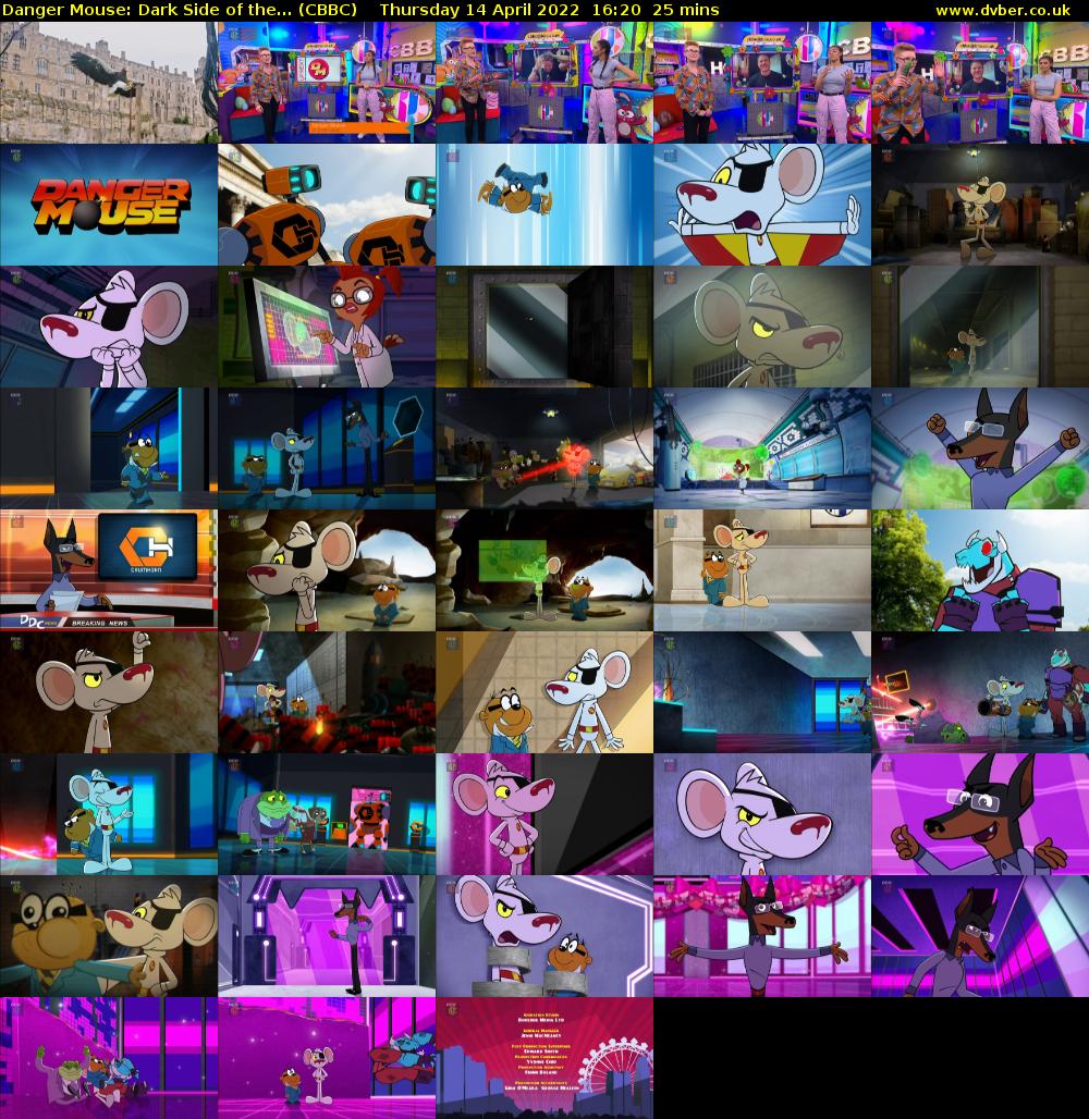 Danger Mouse: Dark Side of the... (CBBC) Thursday 14 April 2022 16:20 - 16:45
