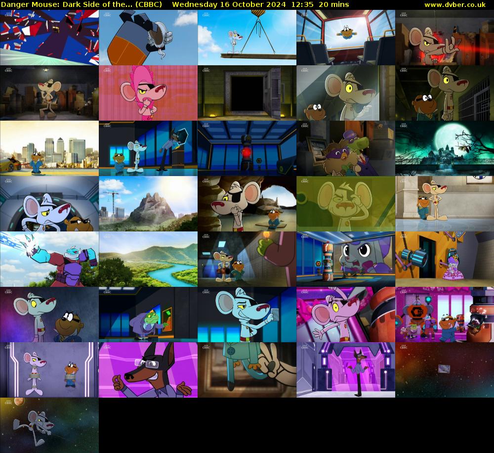 Danger Mouse: Dark Side of the... (CBBC) Wednesday 16 October 2024 12:35 - 12:55