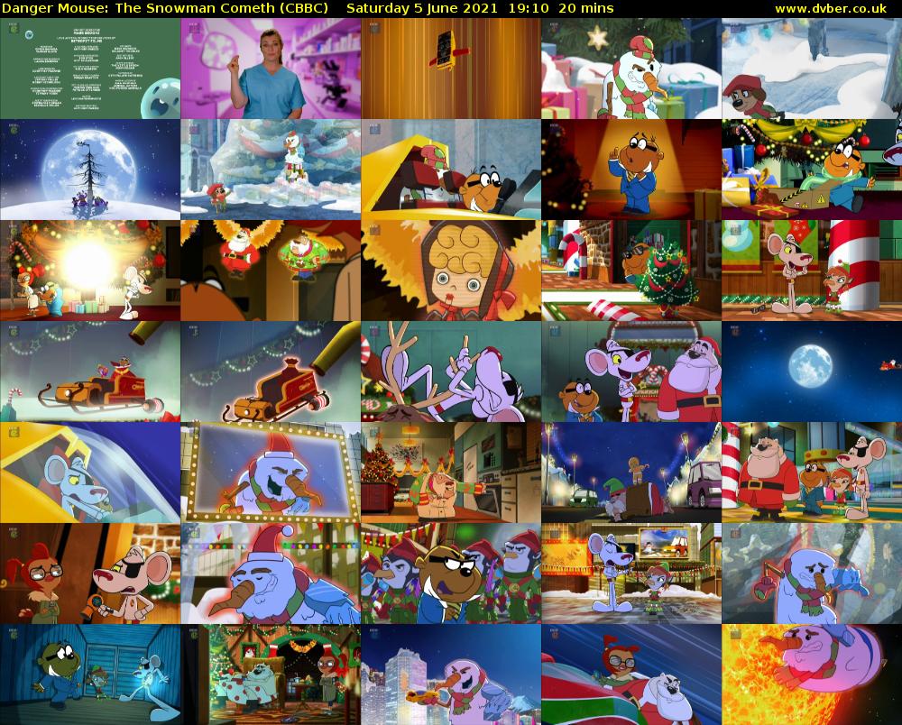 Danger Mouse: The Snowman Cometh (CBBC) Saturday 5 June 2021 19:10 - 19:30