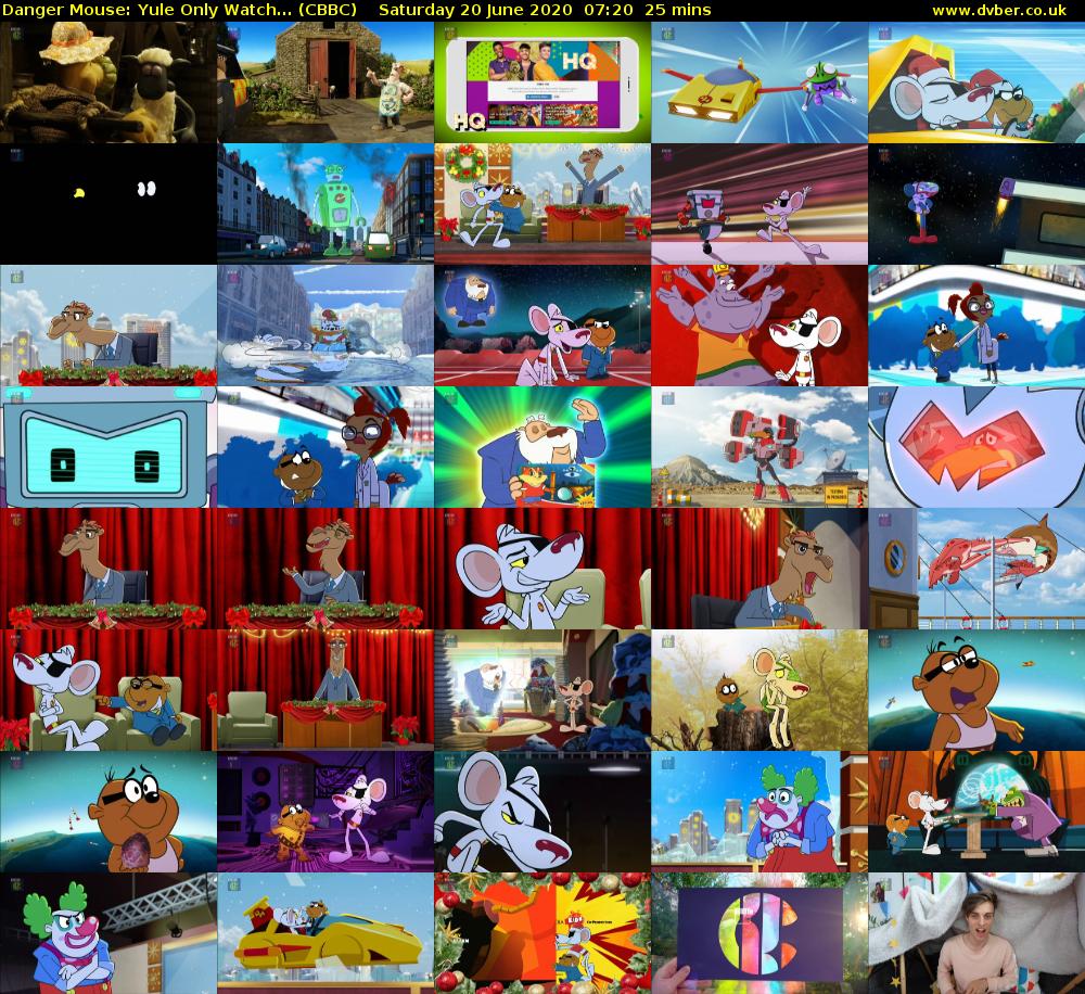 Danger Mouse: Yule Only Watch... (CBBC) Saturday 20 June 2020 07:20 - 07:45