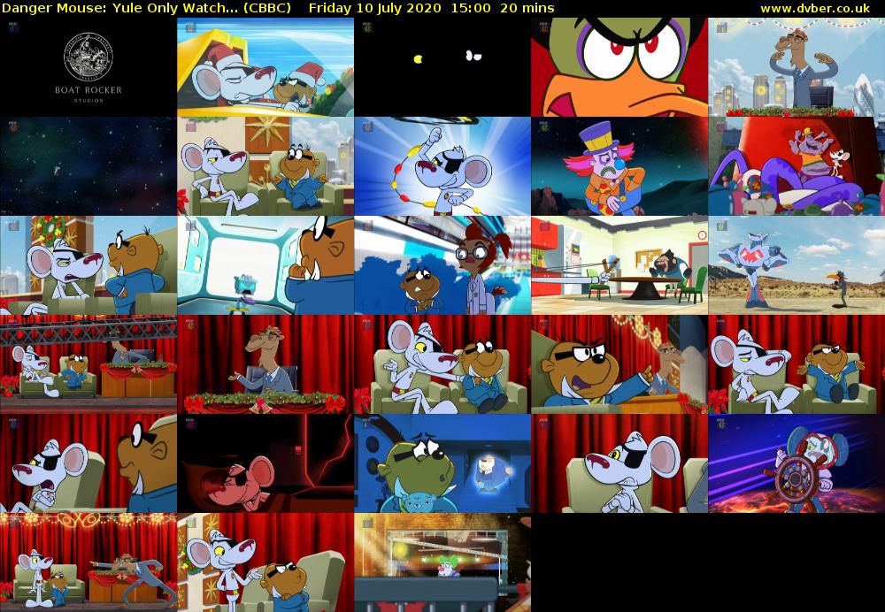 Danger Mouse: Yule Only Watch... (CBBC) Friday 10 July 2020 15:00 - 15:20