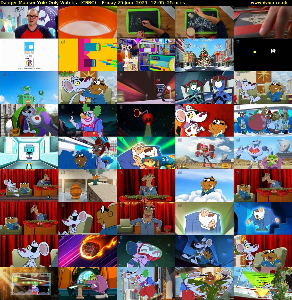 Danger Mouse: Yule Only Watch... (CBBC) Friday 25 June 2021 12:05 - 12:30