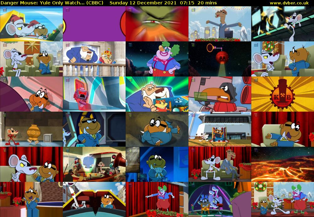 Danger Mouse: Yule Only Watch... (CBBC) Sunday 12 December 2021 07:15 - 07:35