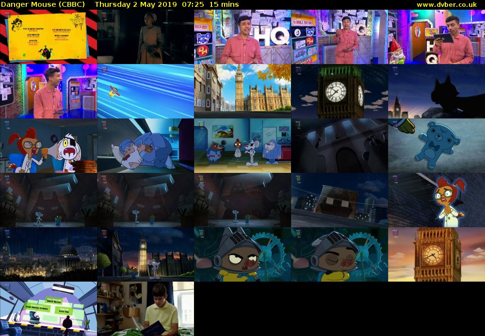 Danger Mouse (CBBC) Thursday 2 May 2019 07:25 - 07:40