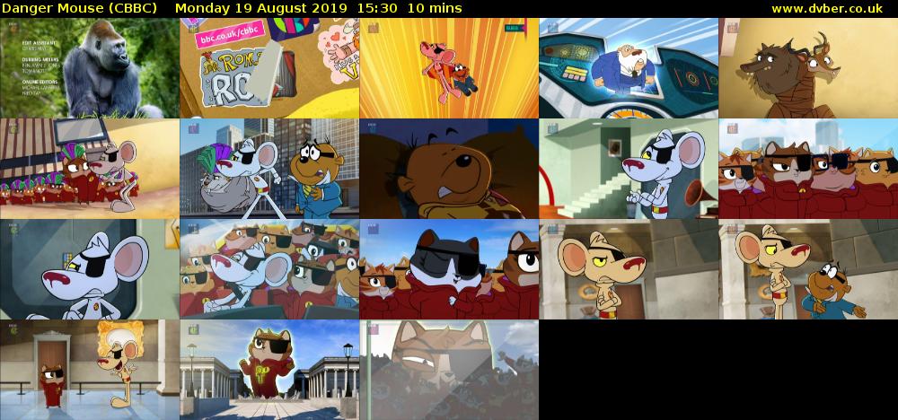 Danger Mouse (CBBC) Monday 19 August 2019 15:30 - 15:40