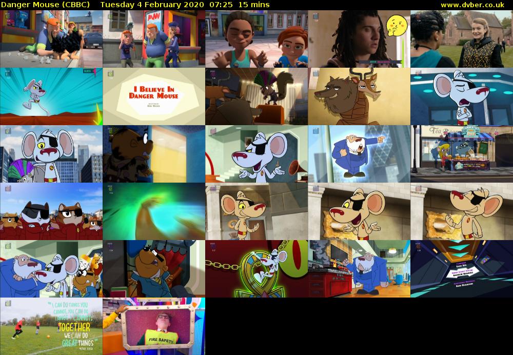 Danger Mouse (CBBC) Tuesday 4 February 2020 07:25 - 07:40