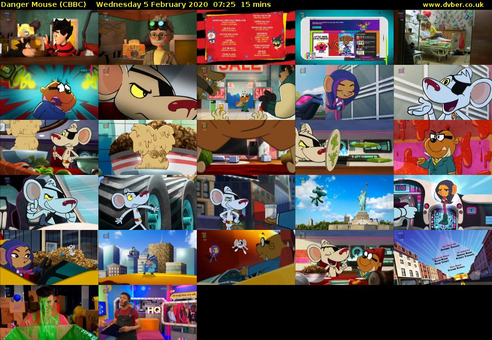 Danger Mouse (CBBC) Wednesday 5 February 2020 07:25 - 07:40