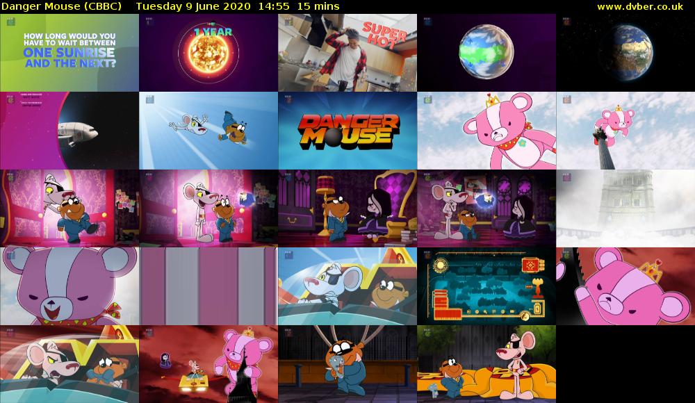 Danger Mouse (CBBC) Tuesday 9 June 2020 14:55 - 15:10