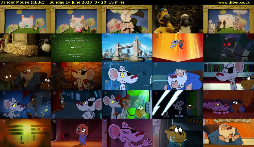 Danger Mouse (CBBC) Sunday 14 June 2020 07:20 - 07:35