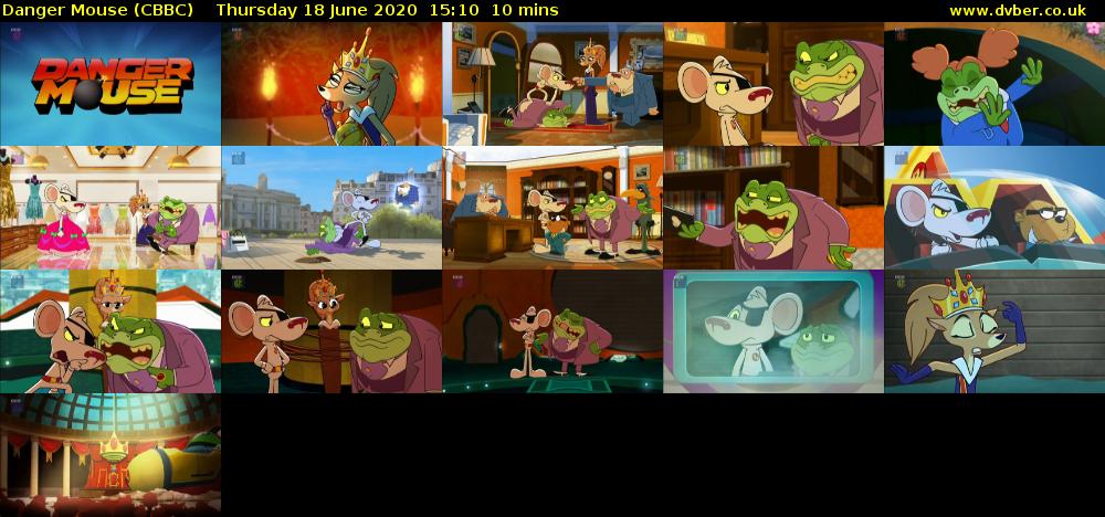 Danger Mouse (CBBC) Thursday 18 June 2020 15:10 - 15:20
