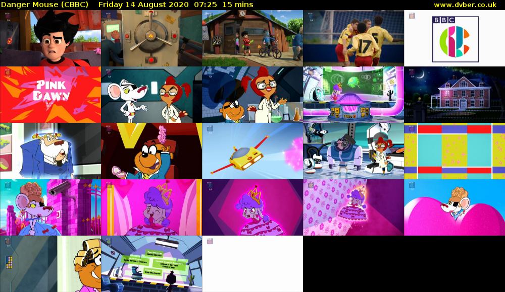 Danger Mouse (CBBC) Friday 14 August 2020 07:25 - 07:40