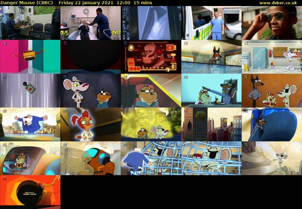 Danger Mouse (CBBC) Friday 22 January 2021 12:00 - 12:15