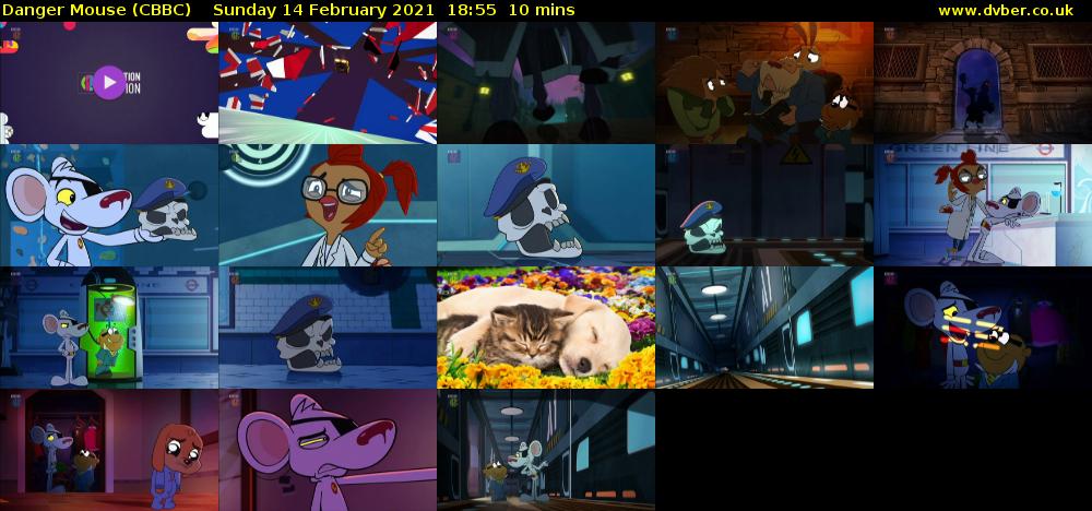 Danger Mouse (CBBC) Sunday 14 February 2021 18:55 - 19:05