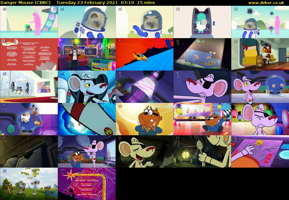 Danger Mouse (CBBC) Tuesday 23 February 2021 07:10 - 07:25