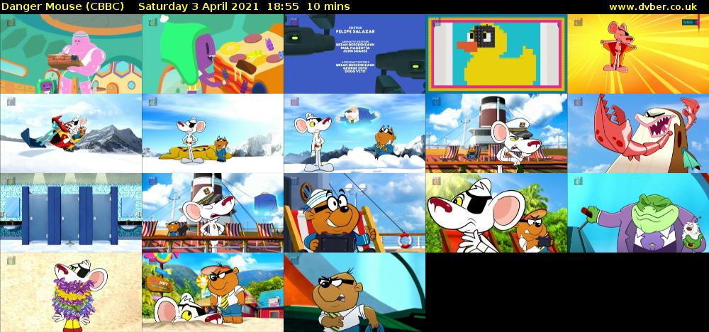 Danger Mouse (CBBC) Saturday 3 April 2021 18:55 - 19:05