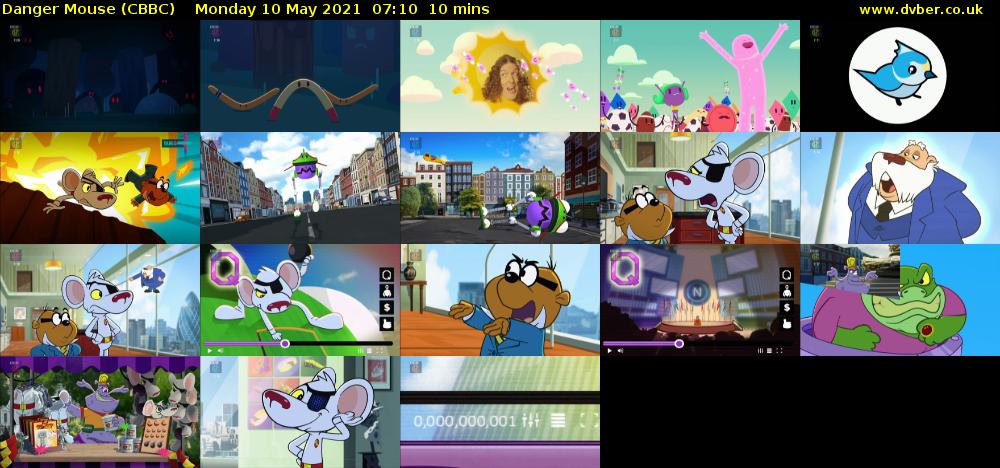 Danger Mouse (CBBC) Monday 10 May 2021 07:10 - 07:20