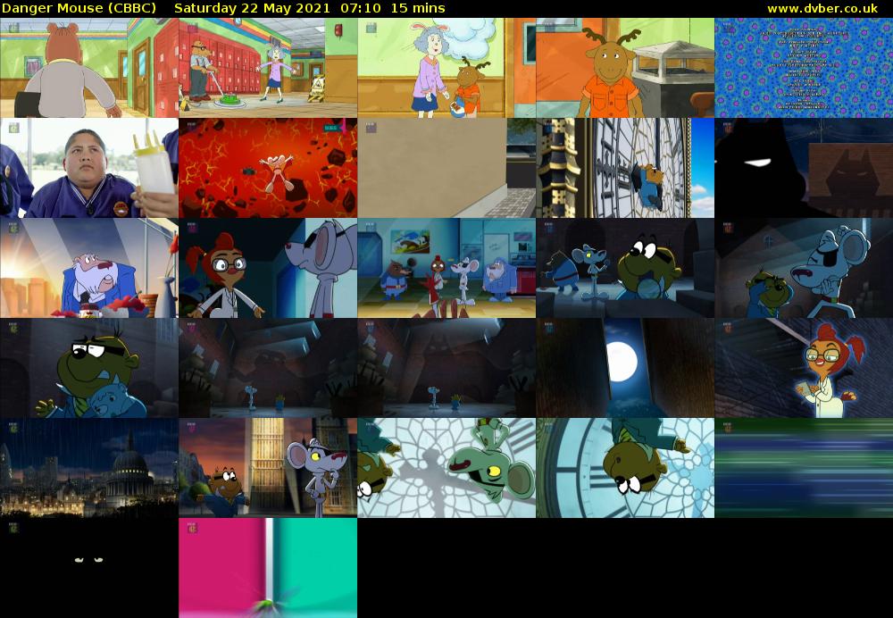 Danger Mouse (CBBC) Saturday 22 May 2021 07:10 - 07:25
