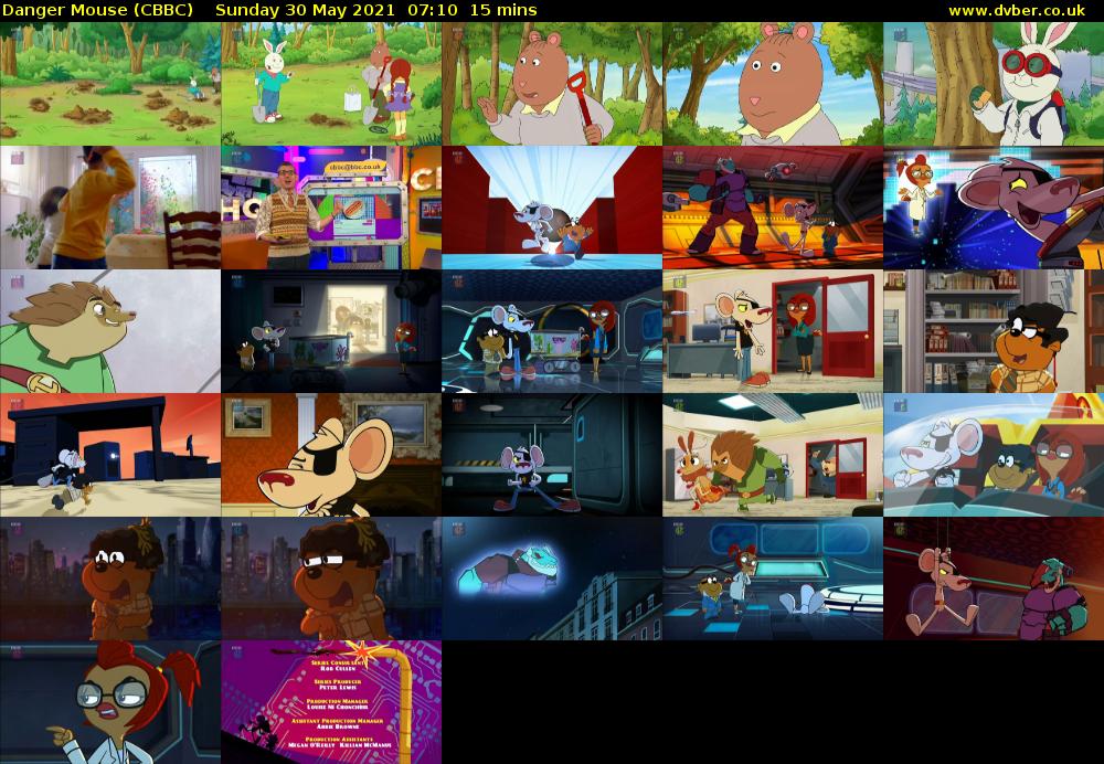 Danger Mouse (CBBC) Sunday 30 May 2021 07:10 - 07:25